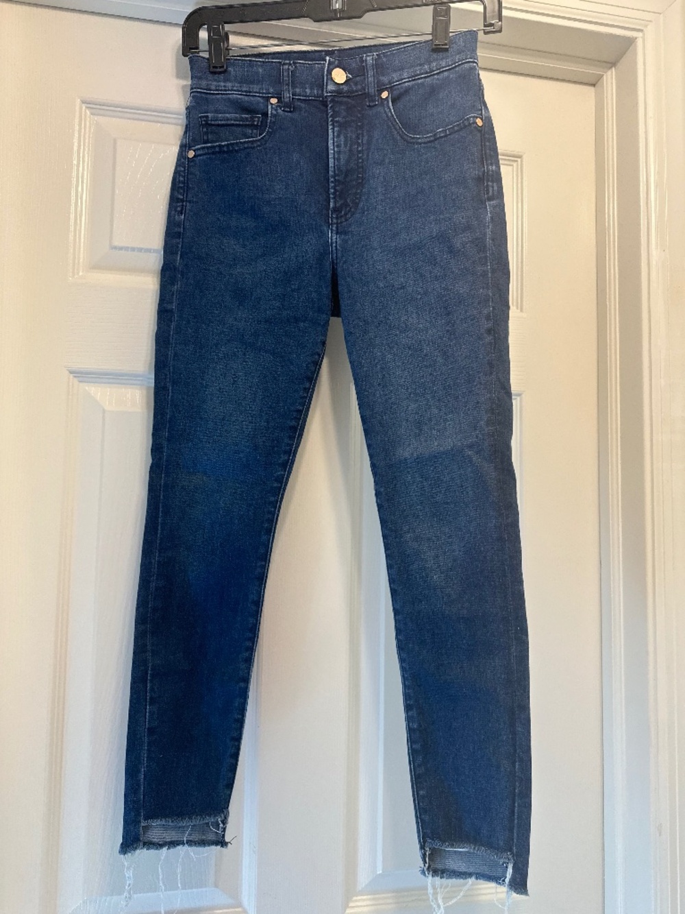 Express Dark Jeans Size 00/24 Waist- Skinny High Rise
